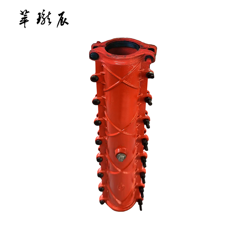 萃珑辰 球墨铸铁加长堵漏器(包铸铁管)DN150*1000 个高清大图