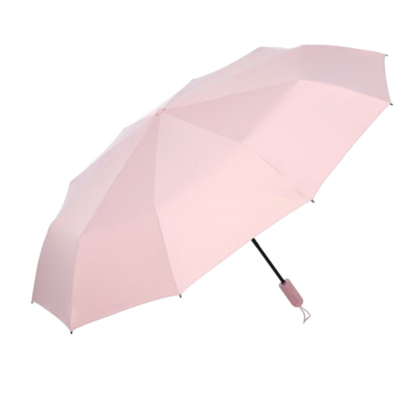 天堂全自动阳伞三折31171E风雅10K防晒防紫外线折叠大伞男女伞下103CM山樱粉 山樱粉
