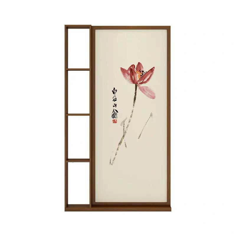 BONJEAN实木屏风隔断中式座屏客厅进玄关柜北欧卧室遮挡移动简约现代高清大图