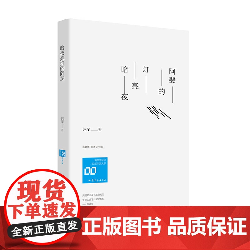 暗夜亮灯的阿斐 阿斐著 孟繁华、张清华主编 山东文艺出版社 正版书籍