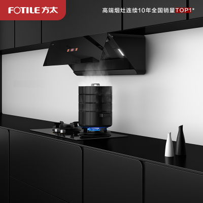 方太（FOTILE）抽吸油烟机 侧吸式家用厨房黑色油烟机 24超大风量 挥手智控 直流变频 月耀黑 01-F1