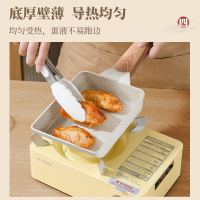 荣事达(Royalstar)平底锅不粘锅18cm绿色小煎锅日式玉子烧易清洗 煎饺煎鸡蛋煎饼燃气电磁炉通用RA122204