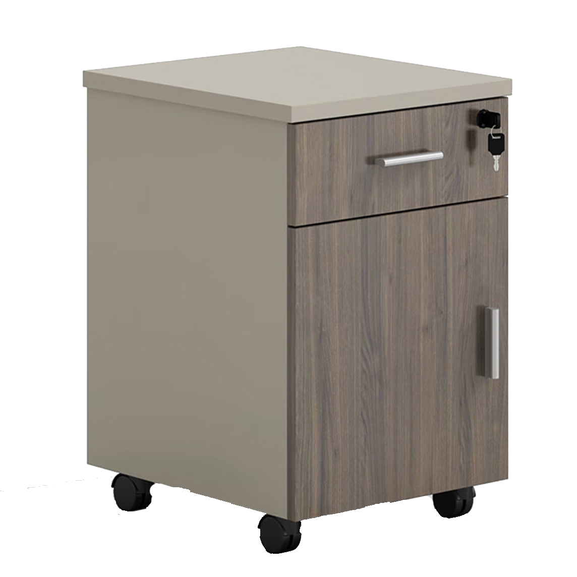 广顺泰 屏风工位办公桌+椅子+柜子 120*60*110cm 套高清大图