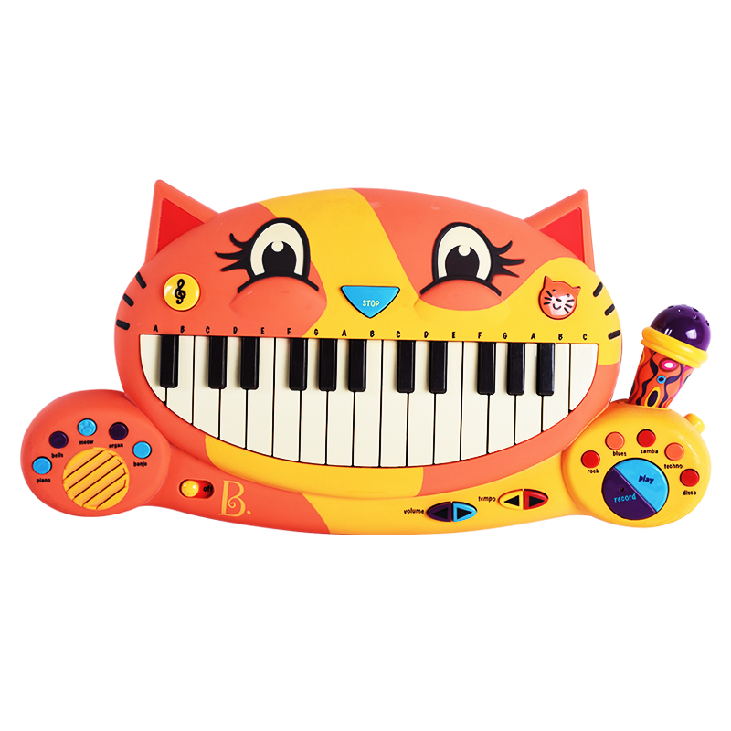 美国比乐B.Toys大嘴猫琴电子琴儿童音乐钢琴玩具