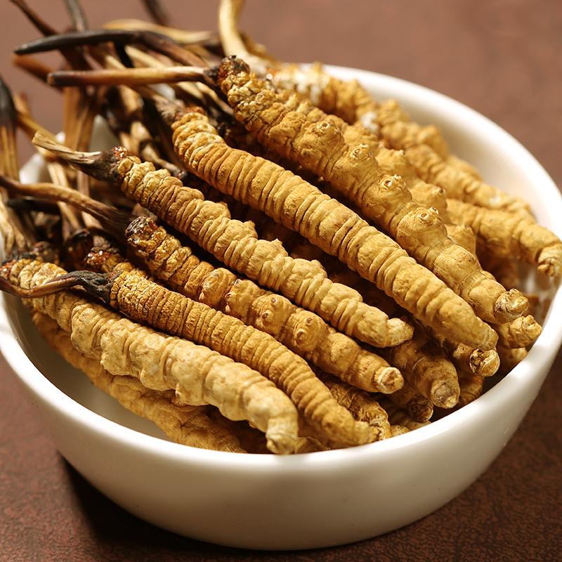 阿依舍冬虫夏草正品虫草干货10克4根/克40根礼盒装高端扇形精美礼盒