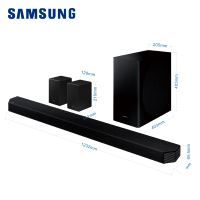 三星SAMSUNG 杜比全景声11.1.4CH 100英寸4K超高清家庭影院 HW-Q990B+SP-LSP9T套装
