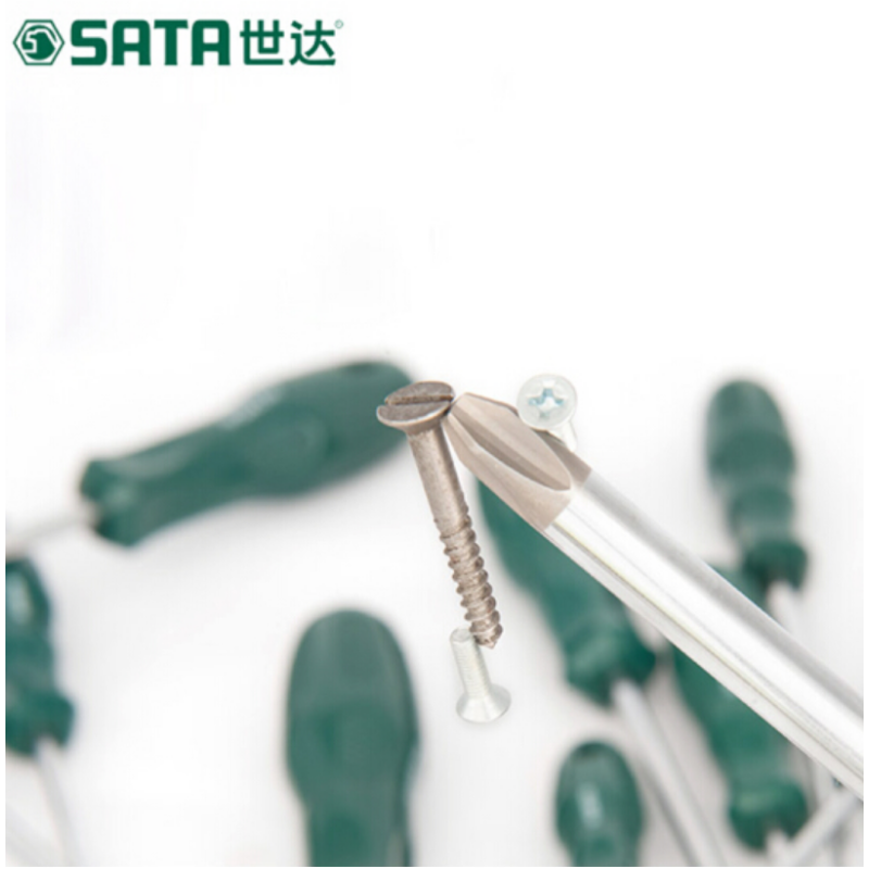 CCSM 世达 SATA 61607 T系列穿心一字螺丝批 8*200 10寸