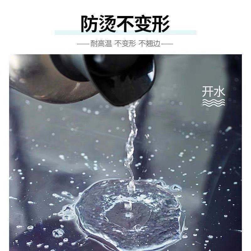 床头柜盖布垫子防水防烫防尘台布PVC软玻璃欧式五斗柜透明桌垫 纯色透明1.0(直角) 35*45cm