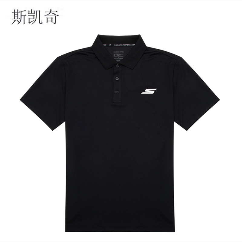 斯凯奇 男夏季POLO衫 P122M053-0018L 件高清大图