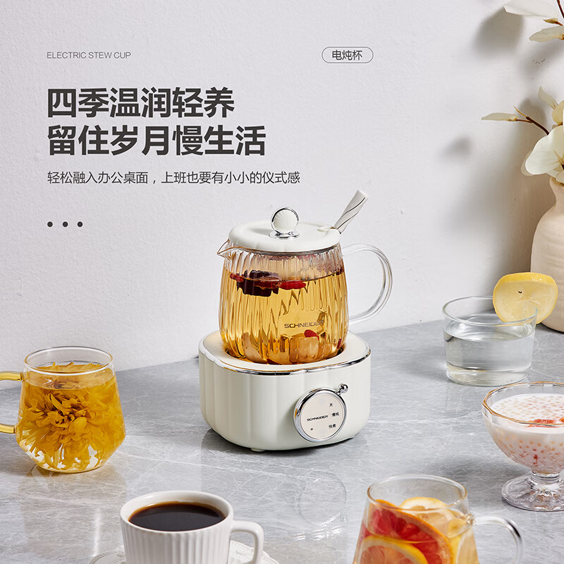 施耐德电炖杯 0.6L SWK-XDBL01高清大图