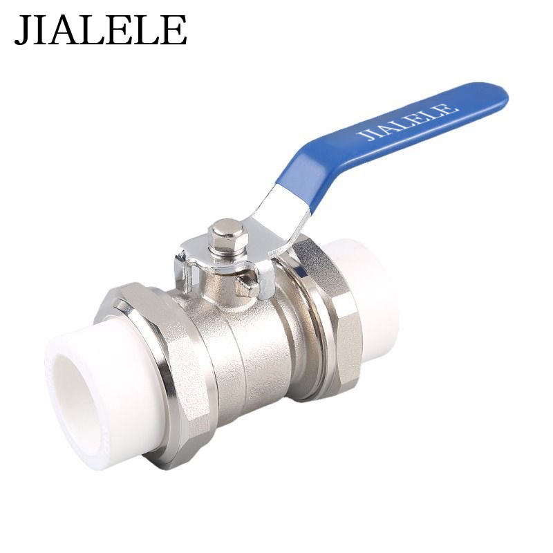 JIALELE PPR双头活接铜球 个