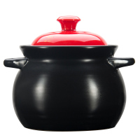 康舒大容量砂锅4.5L(4-6人)熬粥砂锅耐高温明火陶瓷煲土锅家用煲汤锅