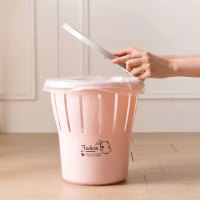 简约北欧塑料镂空压圈垃圾桶卫生间厕所无盖垃圾篓家用客厅厨房大号纸篓垃圾筒清洁工具清洁用品