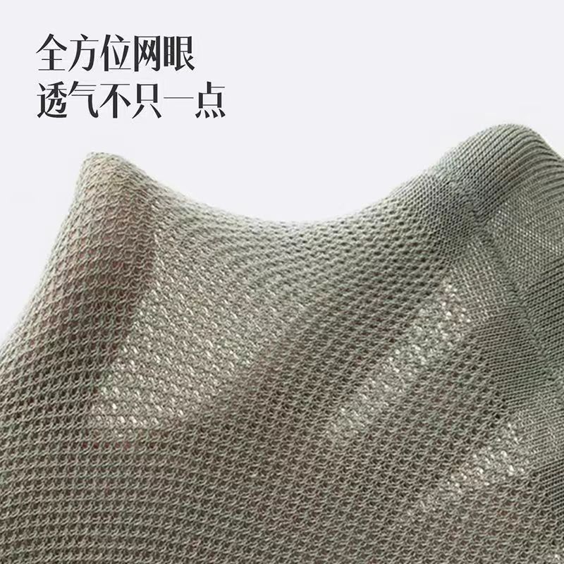 袜子男短袜夏季薄款网眼棉吸汗透气短筒男士船袜高清大图