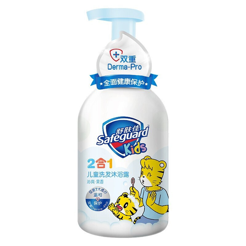 舒肤佳儿童泡泡洗发沐浴露果香型500ml