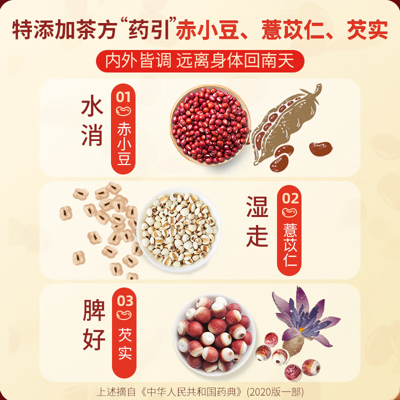 同仁堂 赤小豆芡实慧米茶160克(8克x20)高清大图