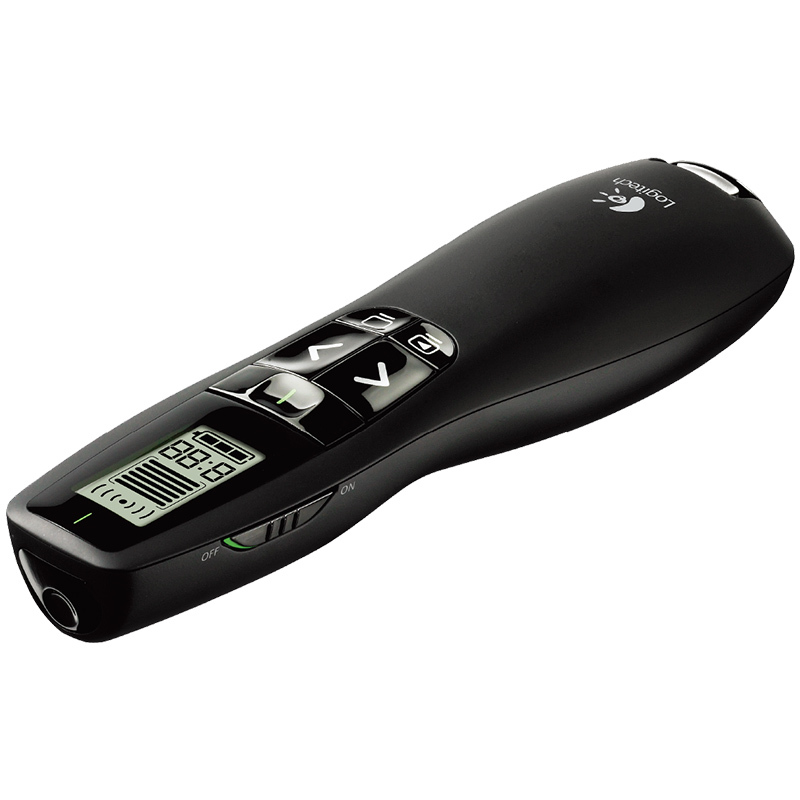 罗技(Logitech) R400 无线演示器 ppt翻页笔 演示笔激光笔电子笔 投影仪遥控笔 十年经典