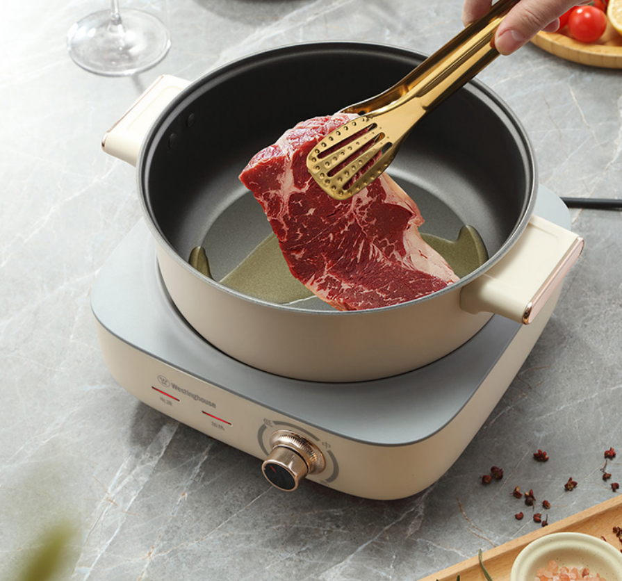 西屋WESTINGHOUSE电火锅WSC40D高效加热多档温控安全防滑底座稳固耐用高清大图