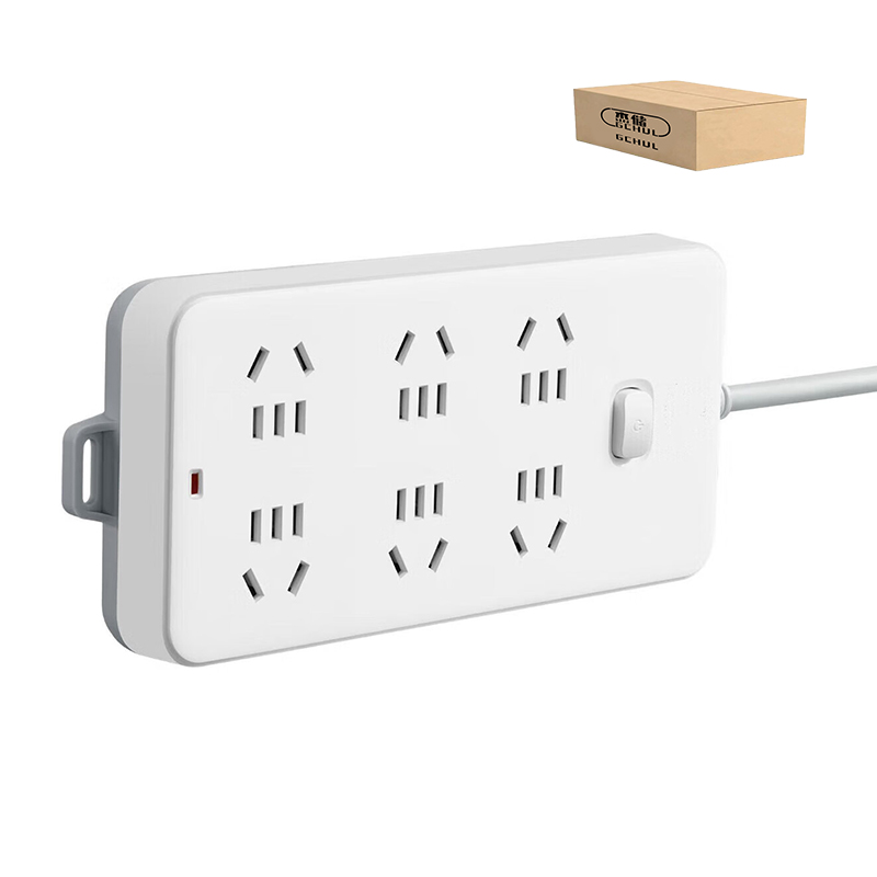 杰储(GCHUL) CPP140 5米 6插位 2500W 接线板 (计价单位:个) 白色高清大图