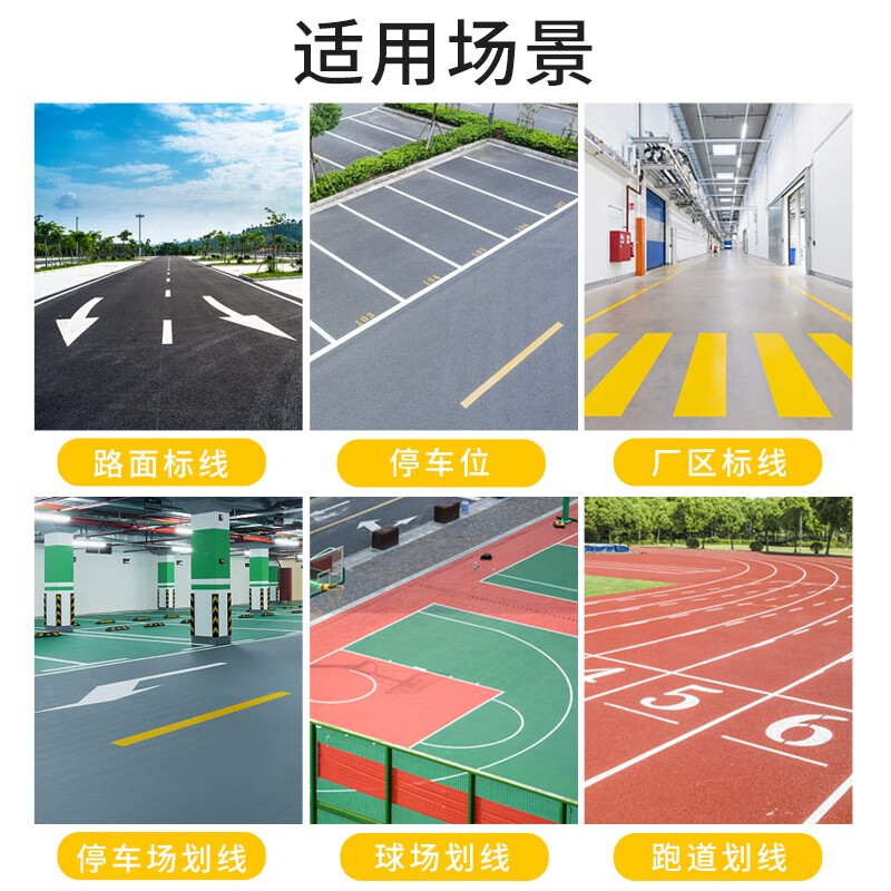 千居美 丙烯酸划线漆 道路标线漆马路画线停车场车位油漆涂料高清大图