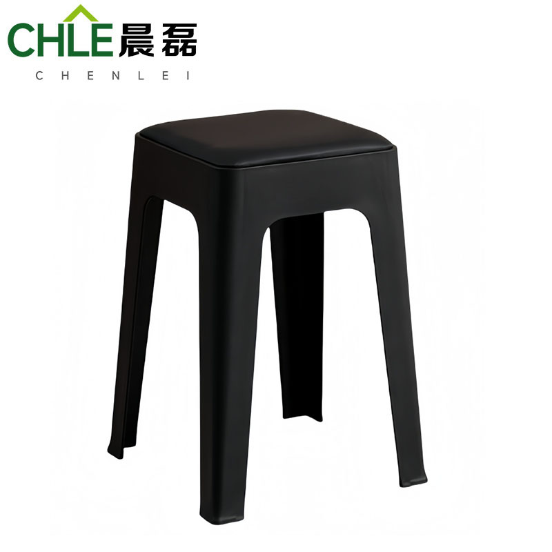晨磊 塑料凳 47*32*28cm(黑色) 个高清大图