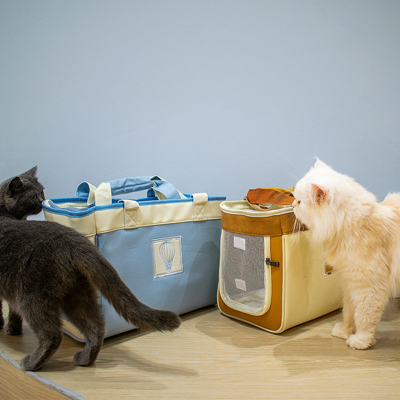 苏宁极物大号外出便携猫背包 新款颜值宠物包高清大图