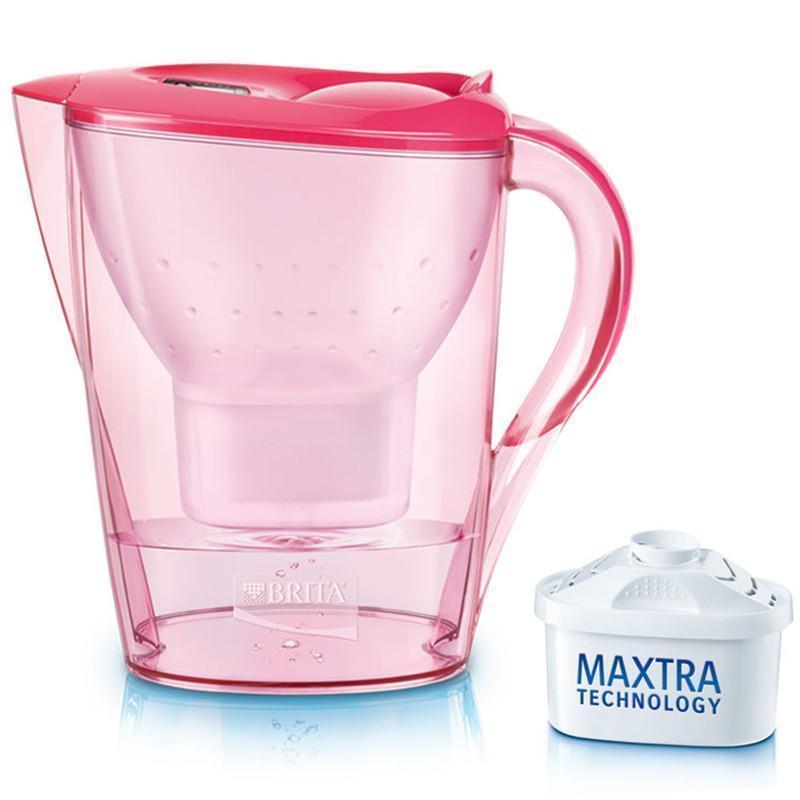 碧然德（Brita）金典系列 海棠红色 滤水壶 2.4升 自带1芯 （单位：个）