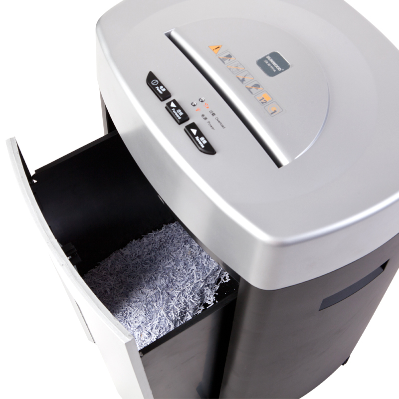 三木sunwoodsd9711a碎纸机3级可碎针卡碎光盘大功率粉碎机碎纸箱容积