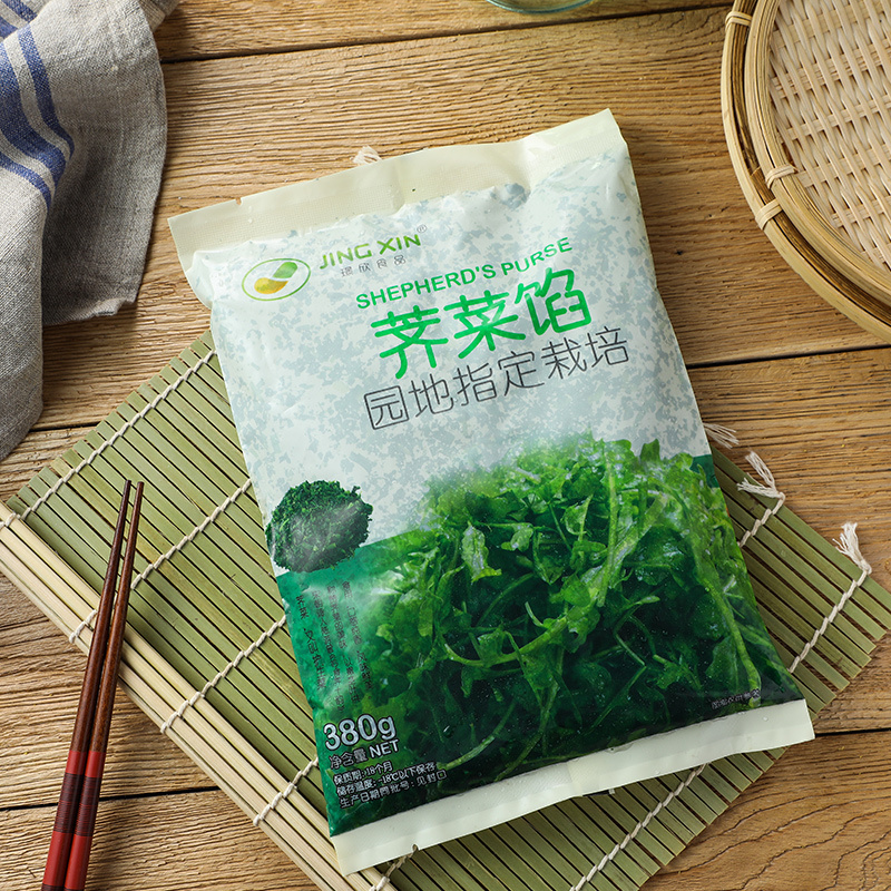 璟欣食品 速冻荠菜馅380g(健康蔬菜 营养方便)