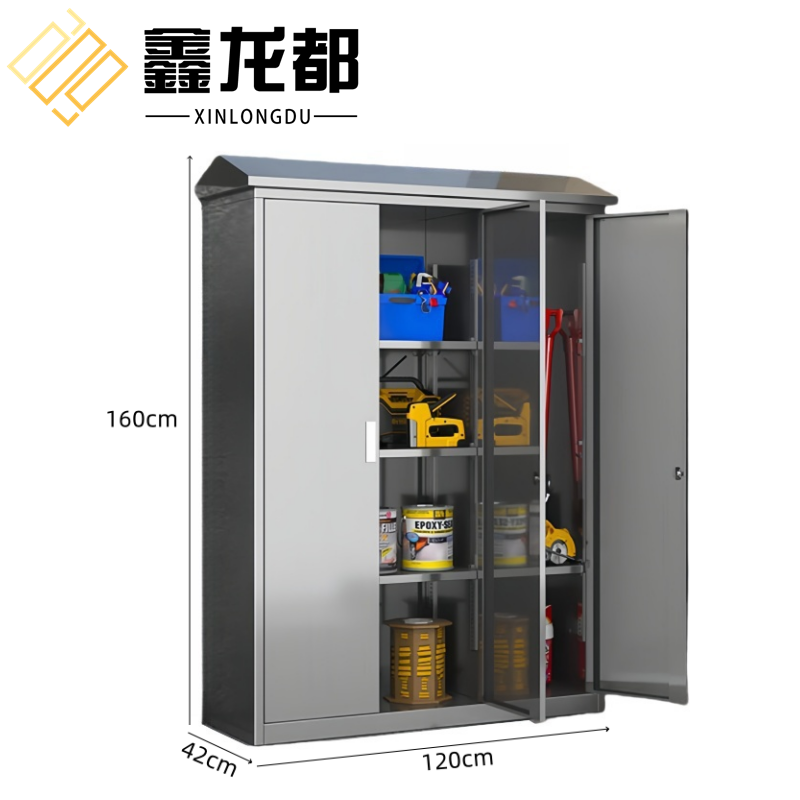 鑫龙都 不锈钢储物柜三门台