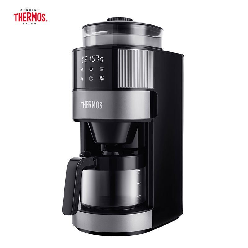 THERMOS/膳魔师新款全自动美式咖啡机家用商用滴漏豆粉两用EHA-3461E