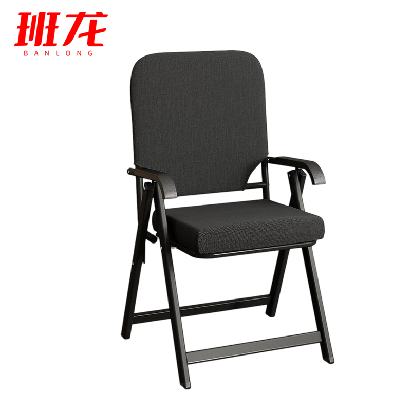 班龙折叠椅高款黑色把高清大图
