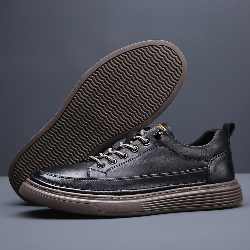板鞋男真皮百搭透气休闲鞋男鞋子2024新款潮流春季男士运动小白鞋