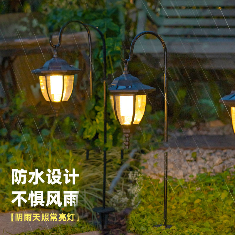 绵冠(MIANGUAN) 太阳能户外庭院复古草坪灯 欧式复古草坪灯