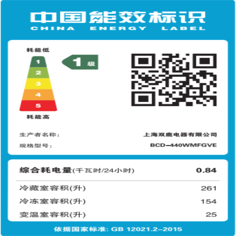 双鹿冰箱BCD-440WMFGVE高清大图