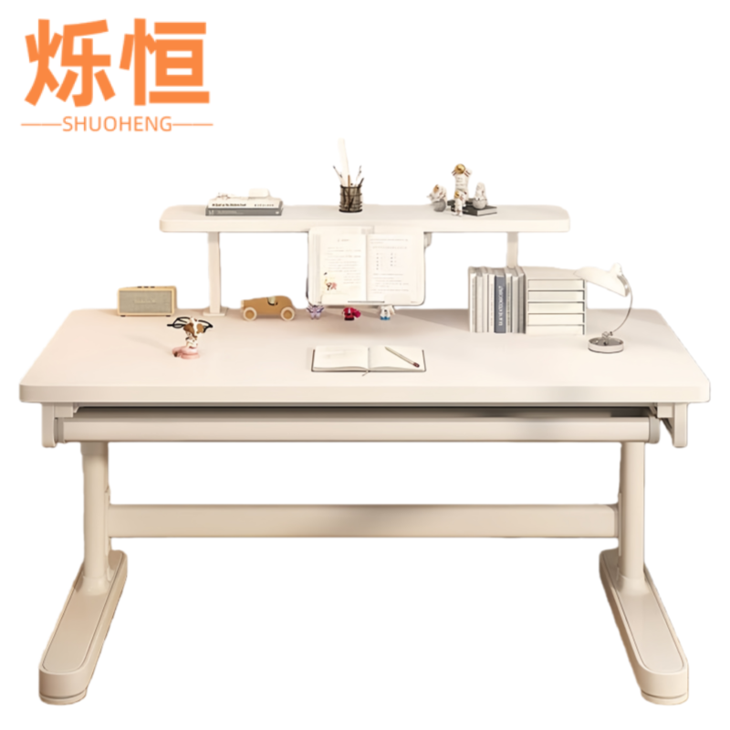 烁恒 书桌可升降（含书架） 80*60*59cm 张高清大图