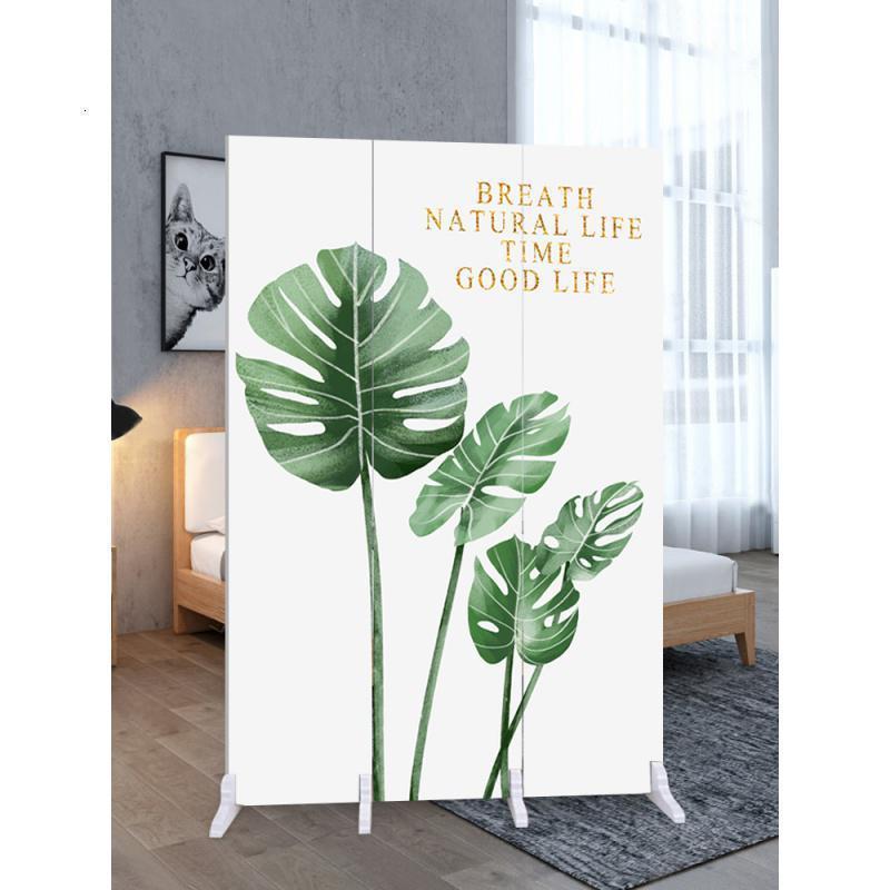 BONJEAN简约现代屏风折叠移动玄关布艺隔断客厅卧室小户型办公室时尚折屏高清大图