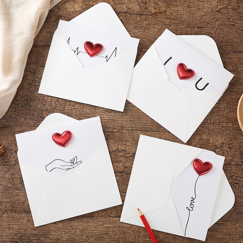 家柏饰corated感恩节贺卡小卡片定制生日祝福贺卡爱心心跳新款圣诞节