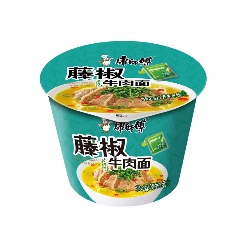 康师傅 藤椒牛肉面12桶 /箱高清大图