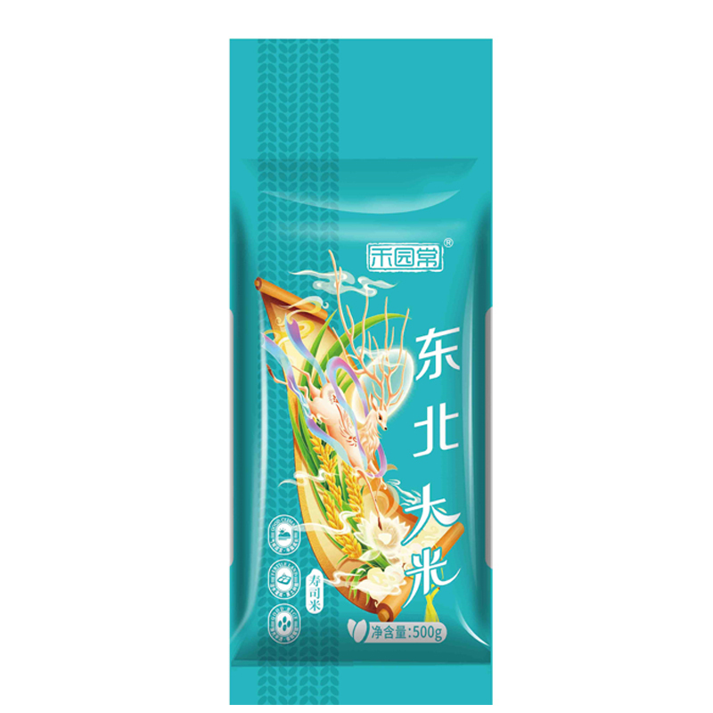 禾园常 东北大米 圆粒米 珍珠小香稻 500g