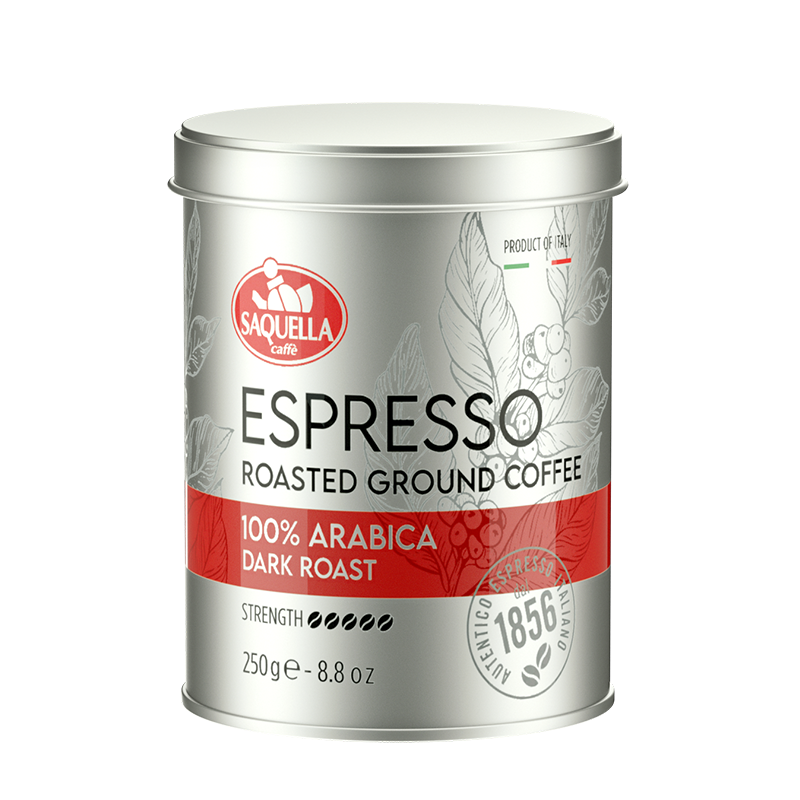 意大利进口圣贵兰深度烘焙纯黑苦咖啡粉250g罐装阿拉比卡意式浓缩咖啡高清大图