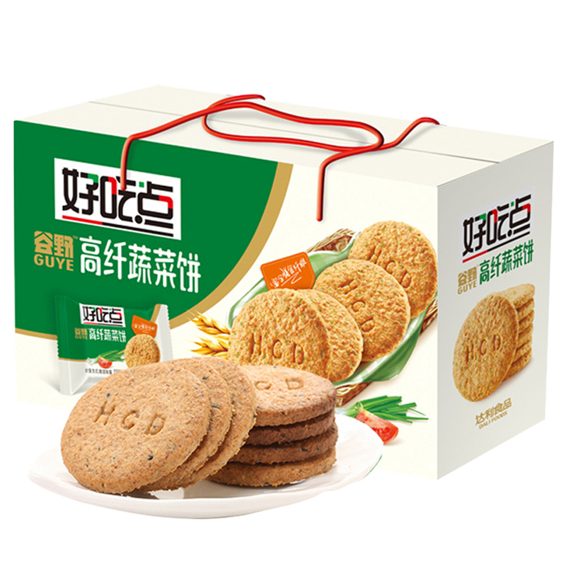 好吃点 高纤低糖蔬菜饼800g