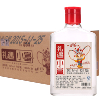 富平春礼遇小富 45度 100ml*24瓶整箱装 浓香型白酒 小瓶时尚小酒 固态发酵酿造 河南白酒