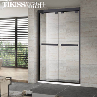 蒂洁仕（TIKISS）整体淋浴房玻璃隔断一字型304不锈钢干湿分离浴室卫生间沐浴房