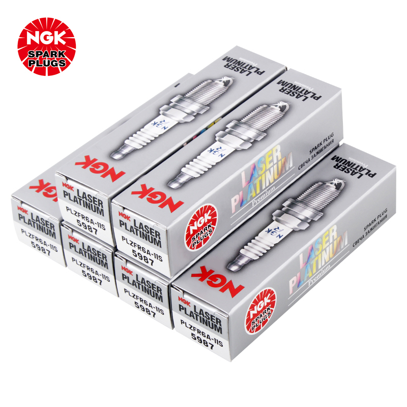 NGK 双铂金火花塞 PLZFR6A-11S 5987 六支装 宝马520Li/523Li/523i/525Li/530
