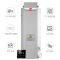 瑞美(Rheem)天然气热水器家用燃气恒温防冻立式落地300升智能控温别墅复式商用中央循环热水正品室外RGS300-AW