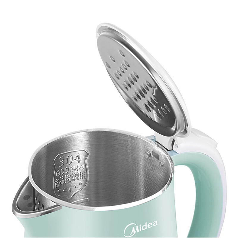美的(Midea) 电水壶 热水壶 烧水壶304不锈钢1.7L容量 HJ1705a