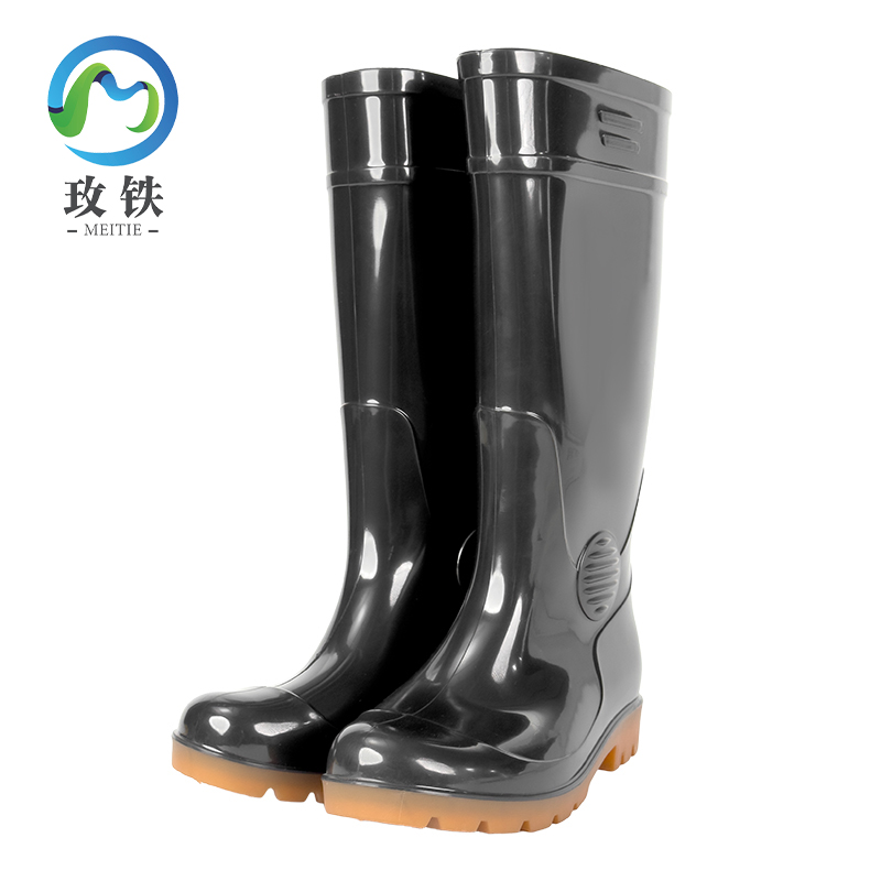玫铁 高筒耐油耐酸碱雨鞋 39码 双高清大图