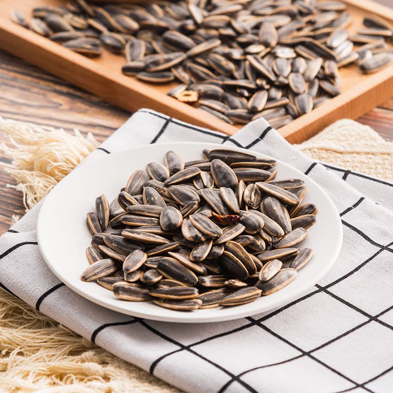 [傻老大瓜子]休闲零食 绿豆味瓜子105克*5袋装小包装新疆阿勒泰特产葵花籽图片