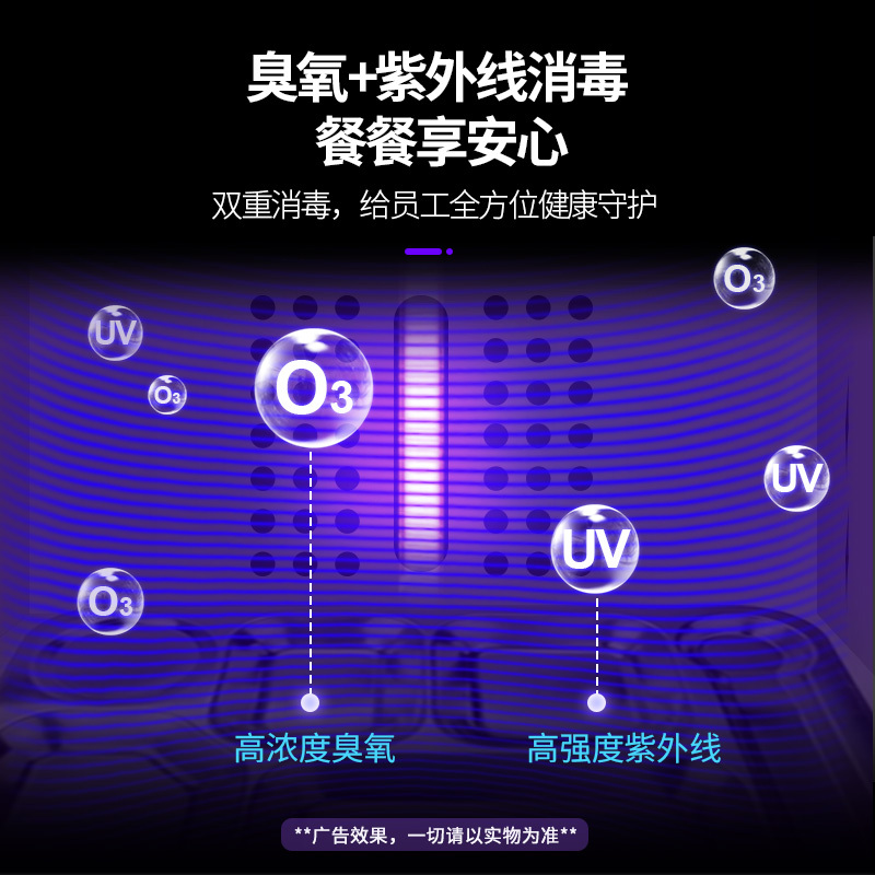 圣托(Shentop)热风循环多格消毒柜商用 独立多室紫外线保洁柜 304不锈钢消毒碗柜 YTP576-R36